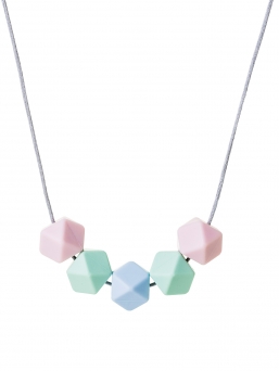 Nursing Necklace (pastel rosa-mint-blue)
