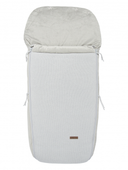 A larger footmuff designed for strollers. The tfootmuff keeps the baby warm for even longer rides and when the child is sleeping on the stroller. The footmuff has a handy zipper that can be easily open and close.  The footmuff has openings for the five-point harness. The footmuff fits perfectly to all the stroller models.
