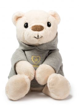 A soft sweetness, Whisbear a noise bear, The Humming Bear helps a child fall asleep with the help of a pink noise. The humming Bear has a CRYsensor that allows the device to detect the baby's crying, vocalization and movement and restart the noise sound.