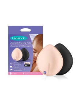 Lansinoh Pink & Black Washable Nursing Pads have superior absorbency and are super-soft, providing reusable leak-proof protection, wash after wash.