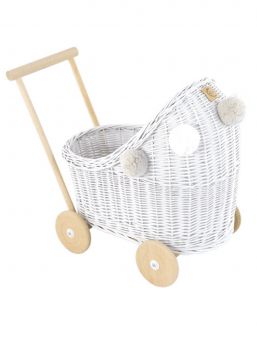 Lilu Brand quality doll pram. Wagons that run smoothly and are comfortable to push. Also perfect for walking as a learning cart for the first time - long-lasting and high-quality!