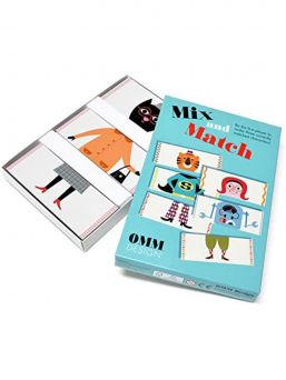 OMM Design game for kids - find the head, body and legs for different characters - Mix & Match.
