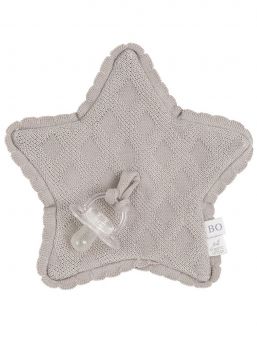 Baby’s Only Reef pacifier cloth, urban taupe