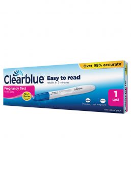 Clearblue Pregnancy Test Easy and Fast. Easy to read results in 2 minute.