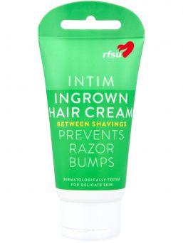 Hair Helper Cream prevents ingrown hair on bikini line, armpits and legs.