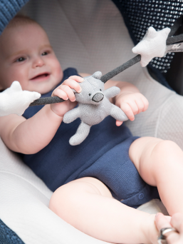 Car seat toy (grey) | BABY´S ONLY