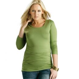 Maternity Ruched Top (green)