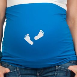Belly Belt - footprint BLUE