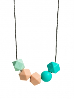 Nursing Necklace (pearl mint-peach-turquoise)