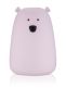 Rabbit & Friends bear night light with clapping function, pink