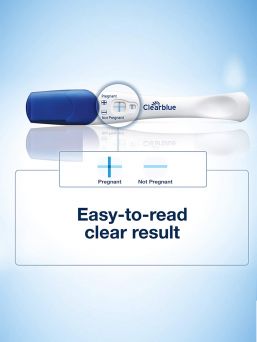 Clearblue Pregnancy Test Easy and Fast. Easy to read results in 2 minute.