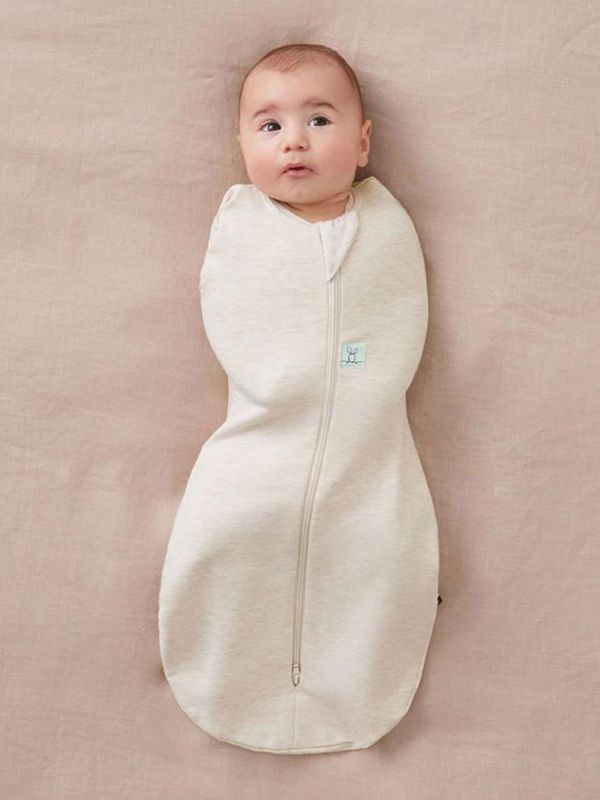 ErgoCocoon Sleeping Bag & Wrap 0–3mth TOG 1.0 – Oatmeal Marle