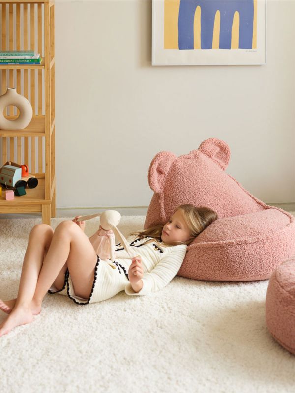 Wigiwama - Children's bean bag chair Teddy Guava Bear