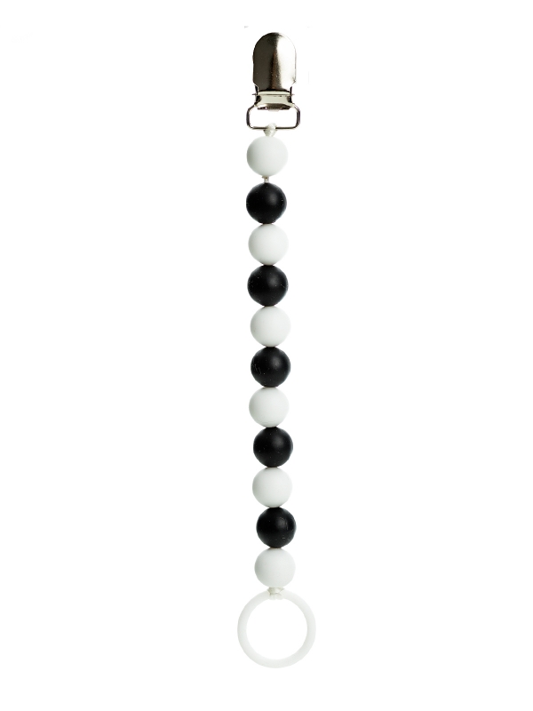 Pacifier holder (black and white)