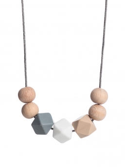 Nursing Necklace (nature grey-white-beige)