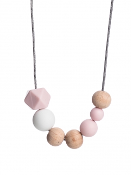 Nursing Necklace (nature rosa-white)