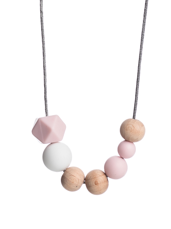 Nursing Necklace (nature rosa-white)