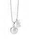 Beautiful handcrafted musical maternity chime for mum-to-be to wear as necklace, with the chime resting low on her belly. A soft sound is made when she walks or moves.