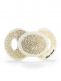 Elodie Details gold shimmer soother with beautiful pattern.