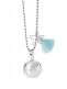 Beautiful handcrafted musical maternity chime for mum-to-be to wear as necklace, with the chime resting low on her belly. A soft sound is made when she walks or moves.