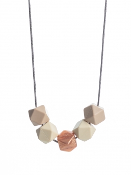 Nursing Necklace (beige-ivory-rosegold)