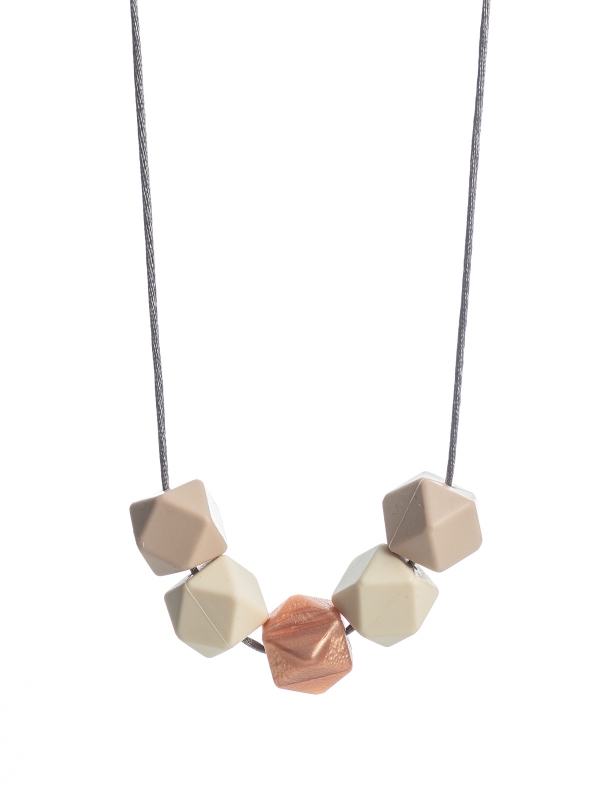 Nursing Necklace (beige-ivory-rosegold)