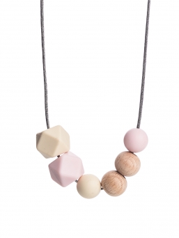 Nursing Necklace (nature ivory-rosa)