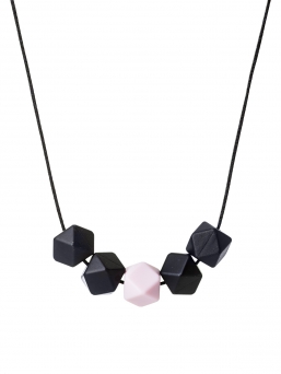 Nursing Necklace (black-rosa)
