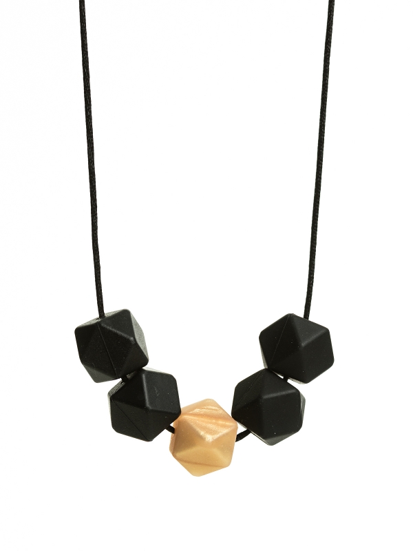 Nursing Necklace (black-gold)