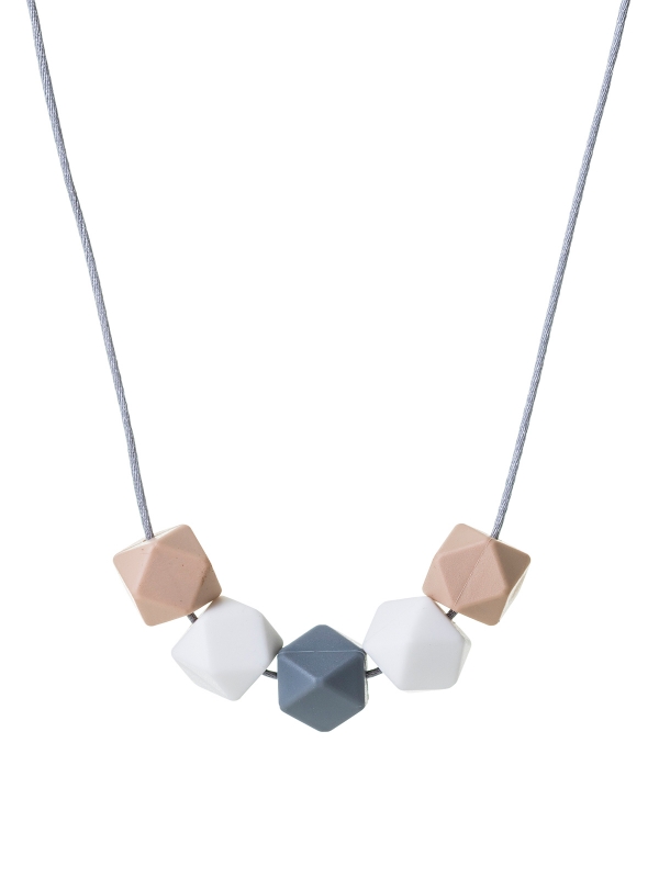 Nursing Necklace (beige-white-grey)