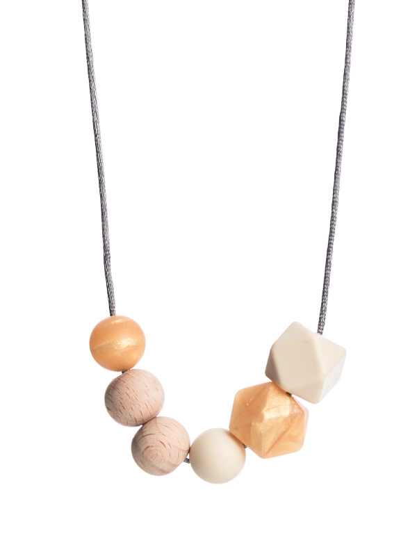 Nursing Necklace (nature rosegold-ivory)