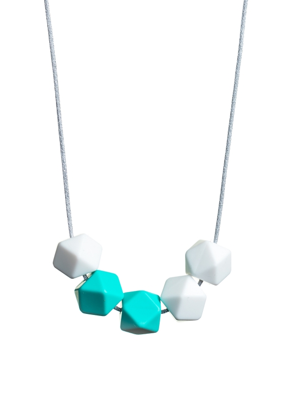 Nursing Necklace (white-turquoise)