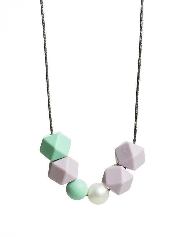 Nursing Necklace (pearl mint-lightpurple-nacre)