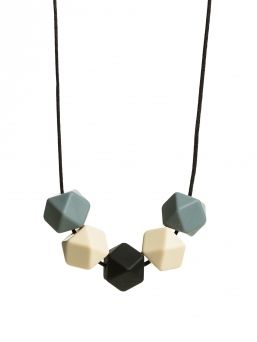 Nursing Necklace (grey-ivory-black)