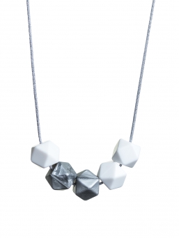 Nursing Necklace (white-silver)