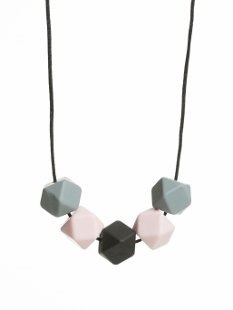 Nursing Necklace (grey-rosa-black)