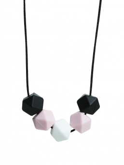 Nursing Necklace (black-rosa-white)