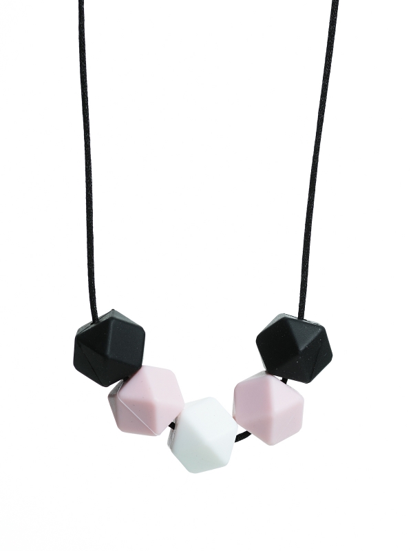 Nursing Necklace (black-rosa-white)