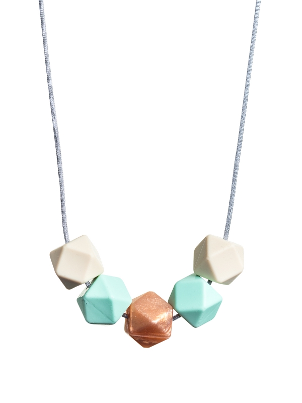 Nursing Necklace (ivory-mint-rosegold)
