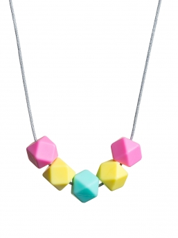 Nursing Necklace (rosa-lightyellow-mint)