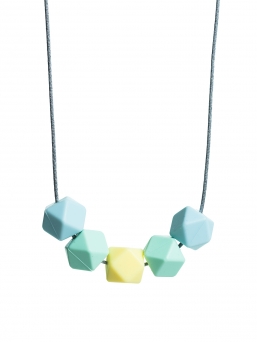 Nursing Necklace (lightblue-mint- pale yellow)