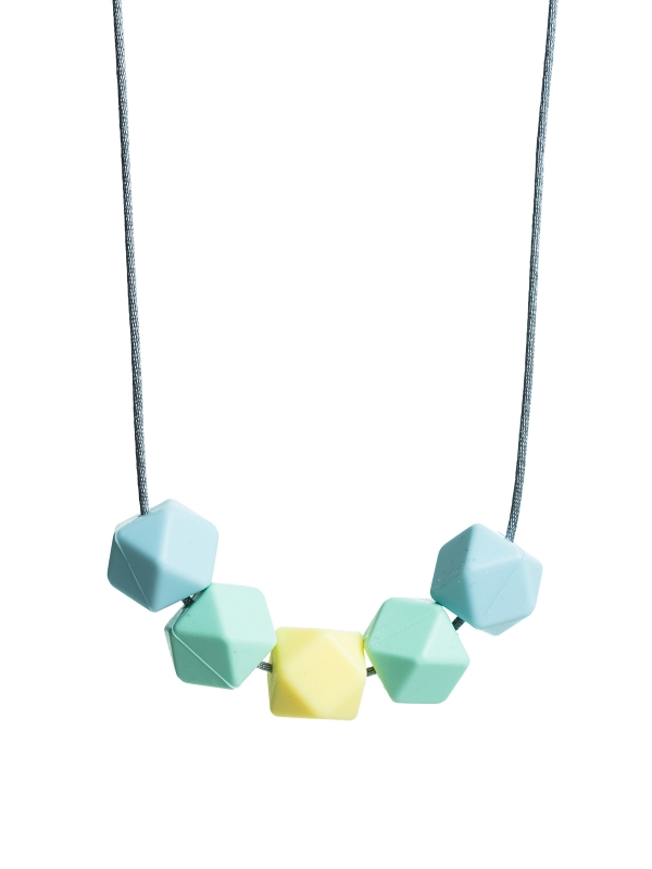 Nursing Necklace (lightblue-mint- pale yellow)