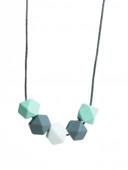 Nursing Necklace (mint-grey-white)