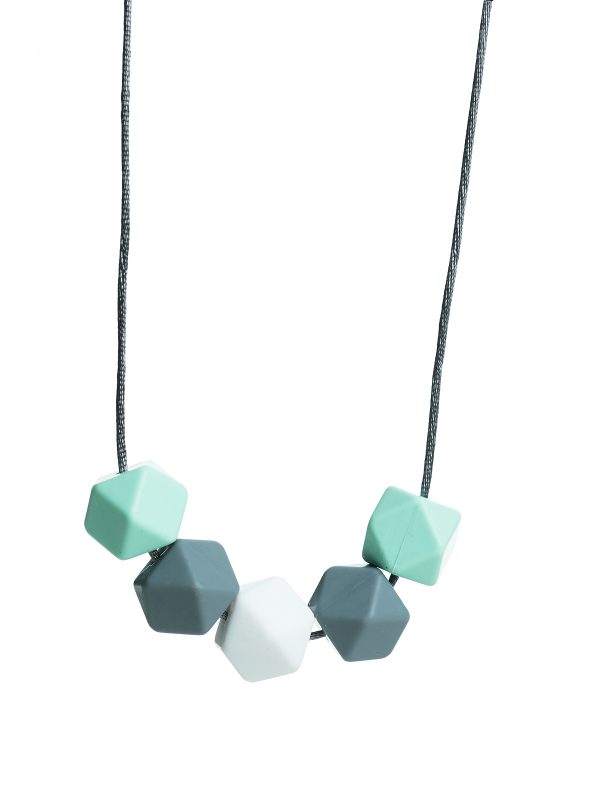 Nursing Necklace (mint-grey-white)