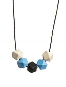 Nursing Necklace (ivory-blue-black)