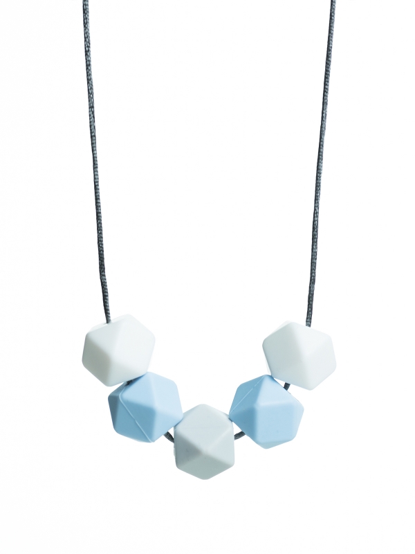 Nursing Necklace (white-lightblue-lightgrey)