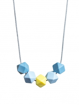 Nursing Necklace (blue-lightblue-lightyellow)