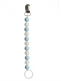 Pacifier holder (babyblue-pearl)