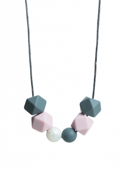 Nursing Necklace (pearl grey-rosa-nacre)