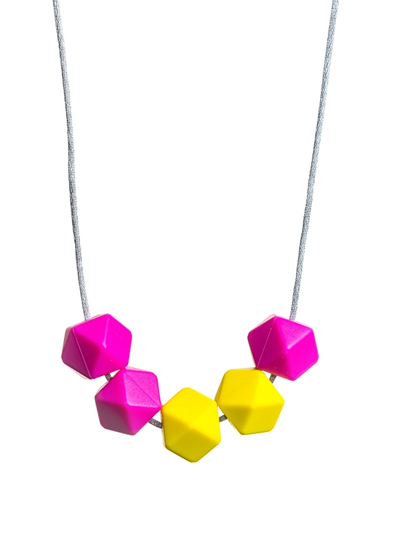 Nursing Necklace (pink-yellow)